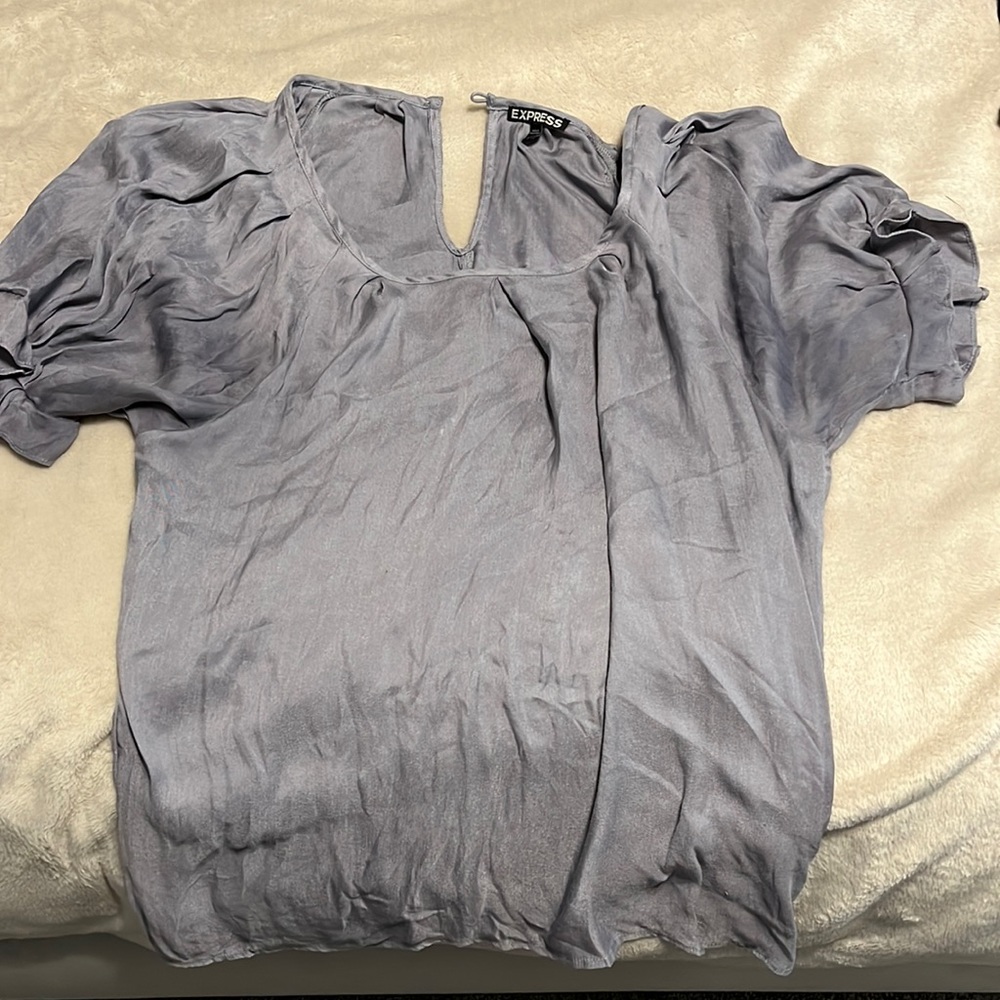Blue grey Express top